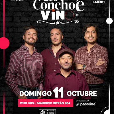 Afiche: Daniel Muñoz y Los Conchoé Vino · Sala Latente
