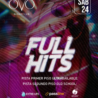 Afiche: Full Hits · OVO · 24 de octubre