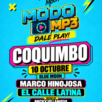 Afiche: Modo MP3 · DJ Marco Hinojosa