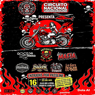 Afiche: Circuito Nacional Underground · La Serena