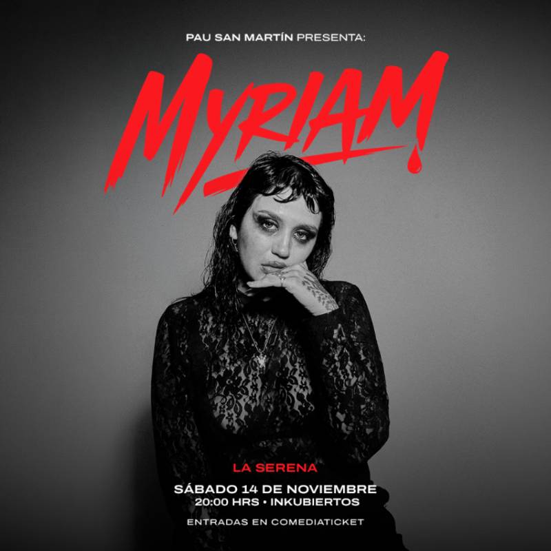 Afiche: Pau San Martín · Myriam