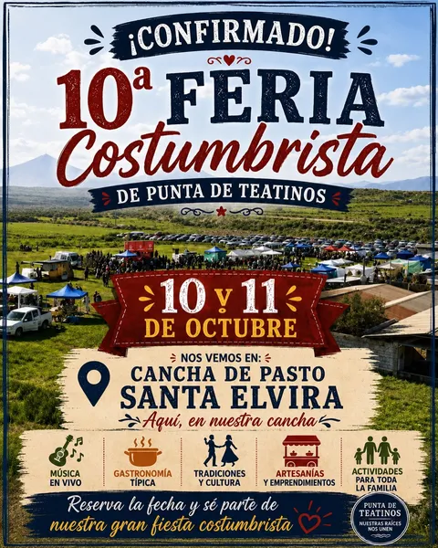 Afiche: 10° Feria Costumbrista de Punta de Teatinos