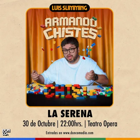 Afiche: Luis Slimming · Armando chistes