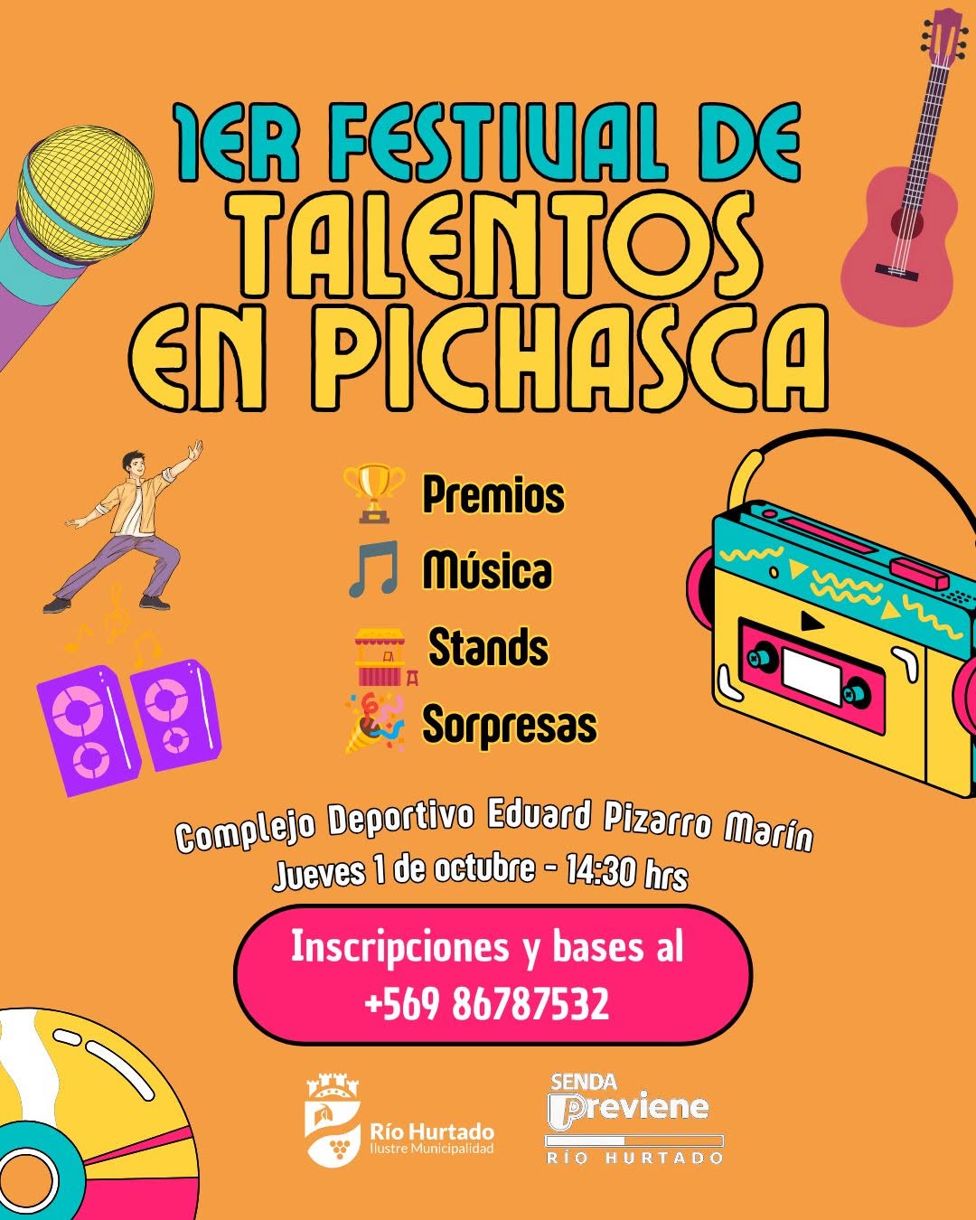Afiche de 1° Festival de Talentos de Pichasca