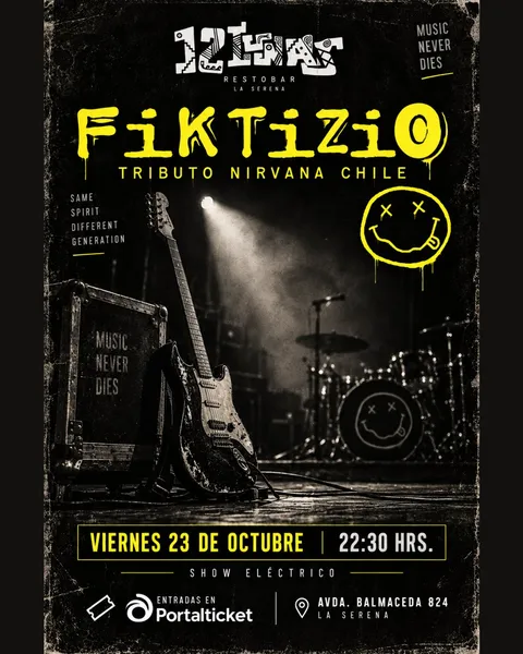 Afiche: Fiktizio · experiencia Nirvana
