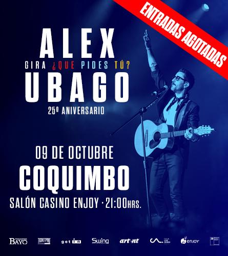 Afiche de Alex Ubago · ¿Qué pides tú? 25 años