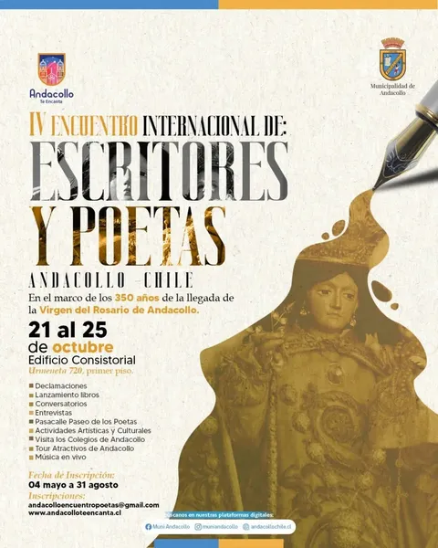 Afiche: IV Encuentro Internacional de Escritores y Poetas