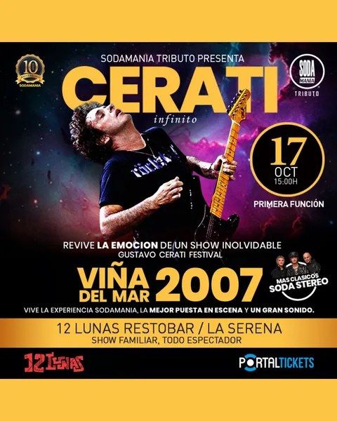 Afiche: Sodamanía · Cerati Infinito