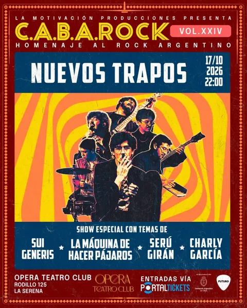 Afiche: Caba Rock · Nuevos Trapos