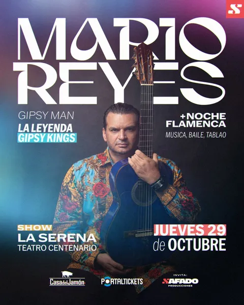Afiche: Mario Reyes · Leyenda Gipsy